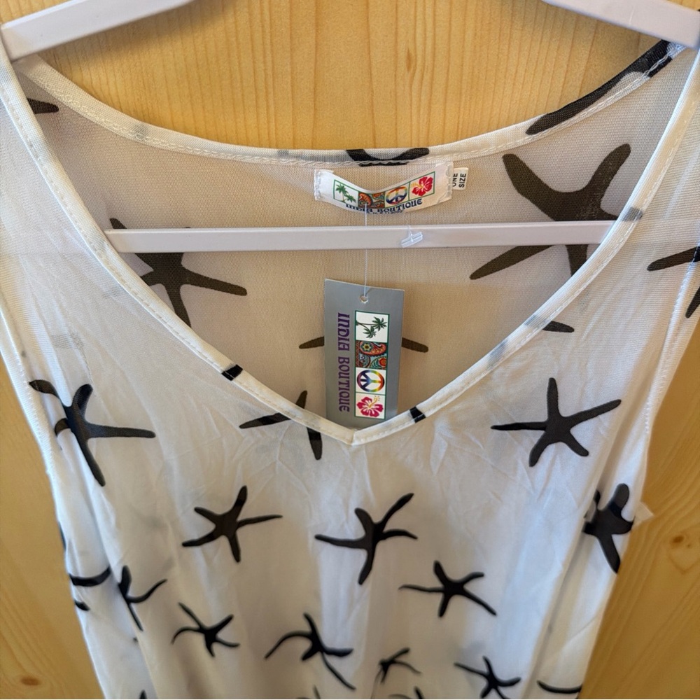 India Boutique Monochrome Starfish Blouse - Picture 7 of 12